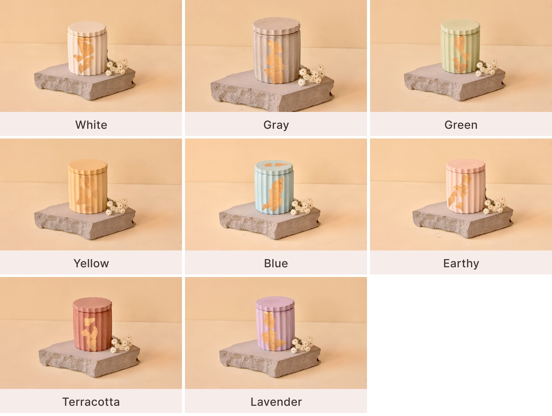 Alfa - 150ml | Premium Handmade Concrete Candle Jar (Empty) for Candle Making Wholesale