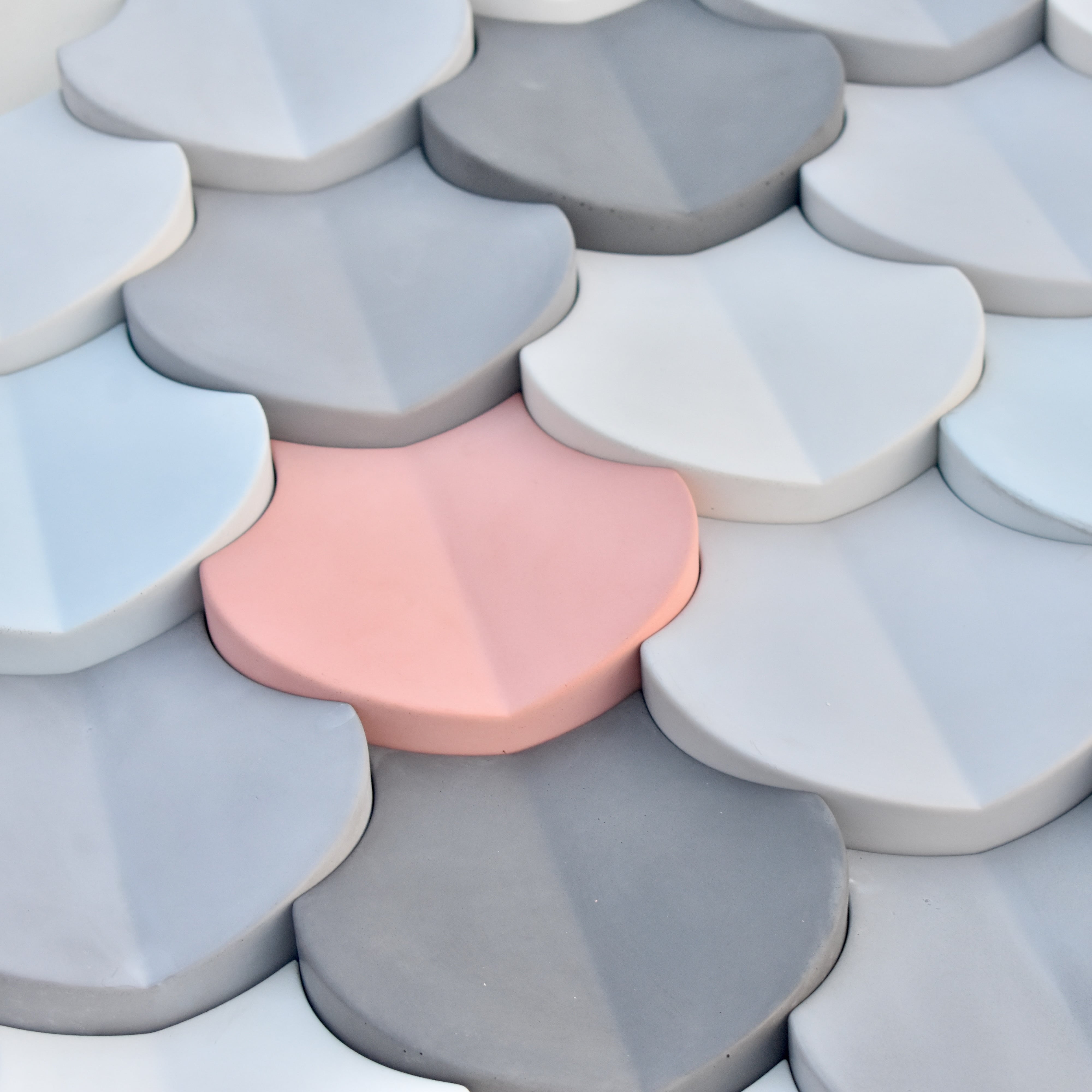 Blaze - Concrete 3D wall tiles | UHPC Tiles | Interior & Exterior Wall Tiles | Set of 10pcs