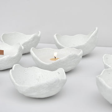 Dome - 100ml | Handmade Empty Concrete Candle Jar for Candle Making Wholesale