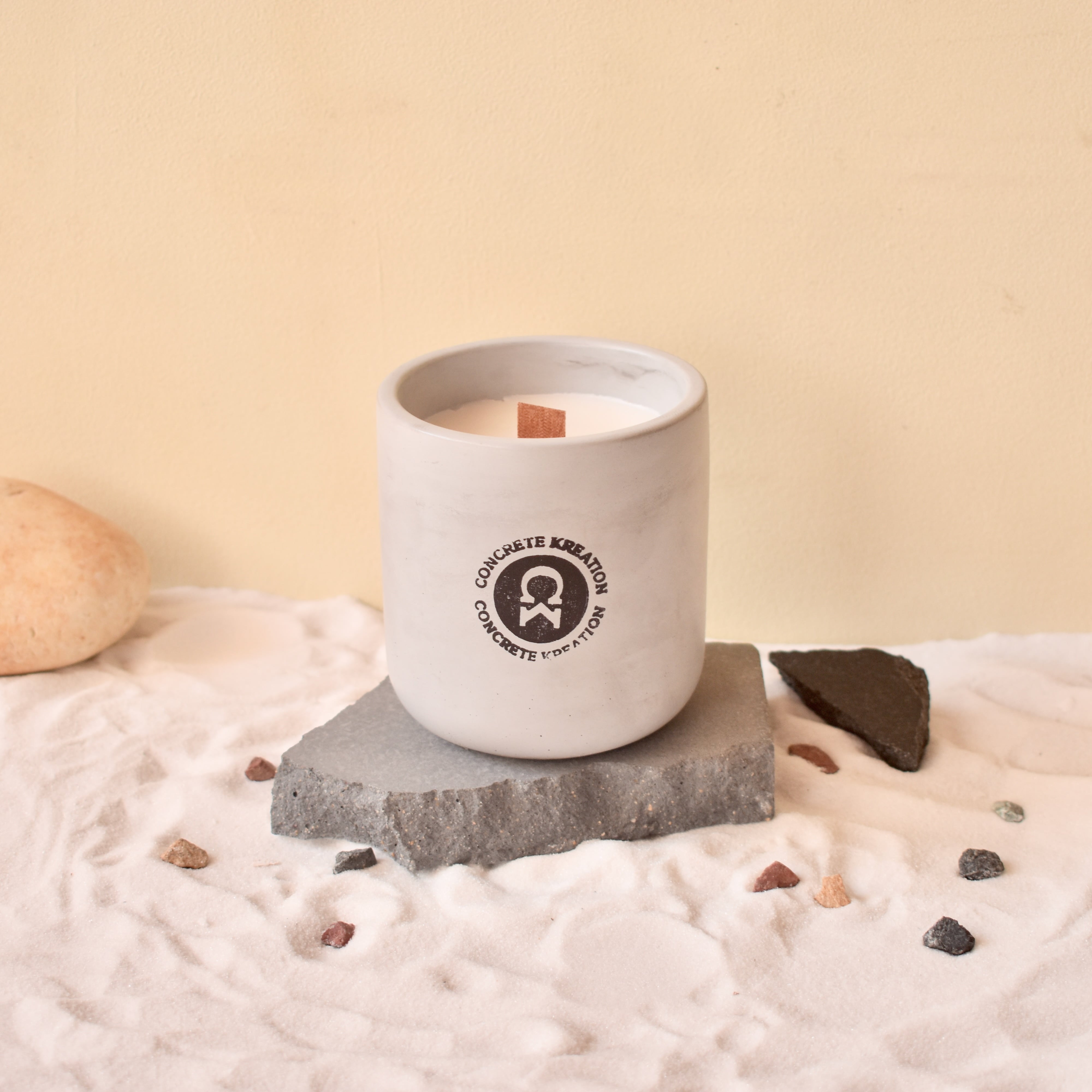 Magnus X - 300ml | Premium Handmade Concrete Candle Jar (Empty) for Candle Making Wholesale