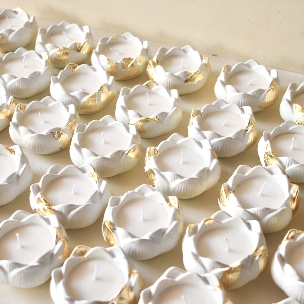 100% Organic Soy Wax Candle in Hand-Poured Concrete Jar | Premium Fragrance