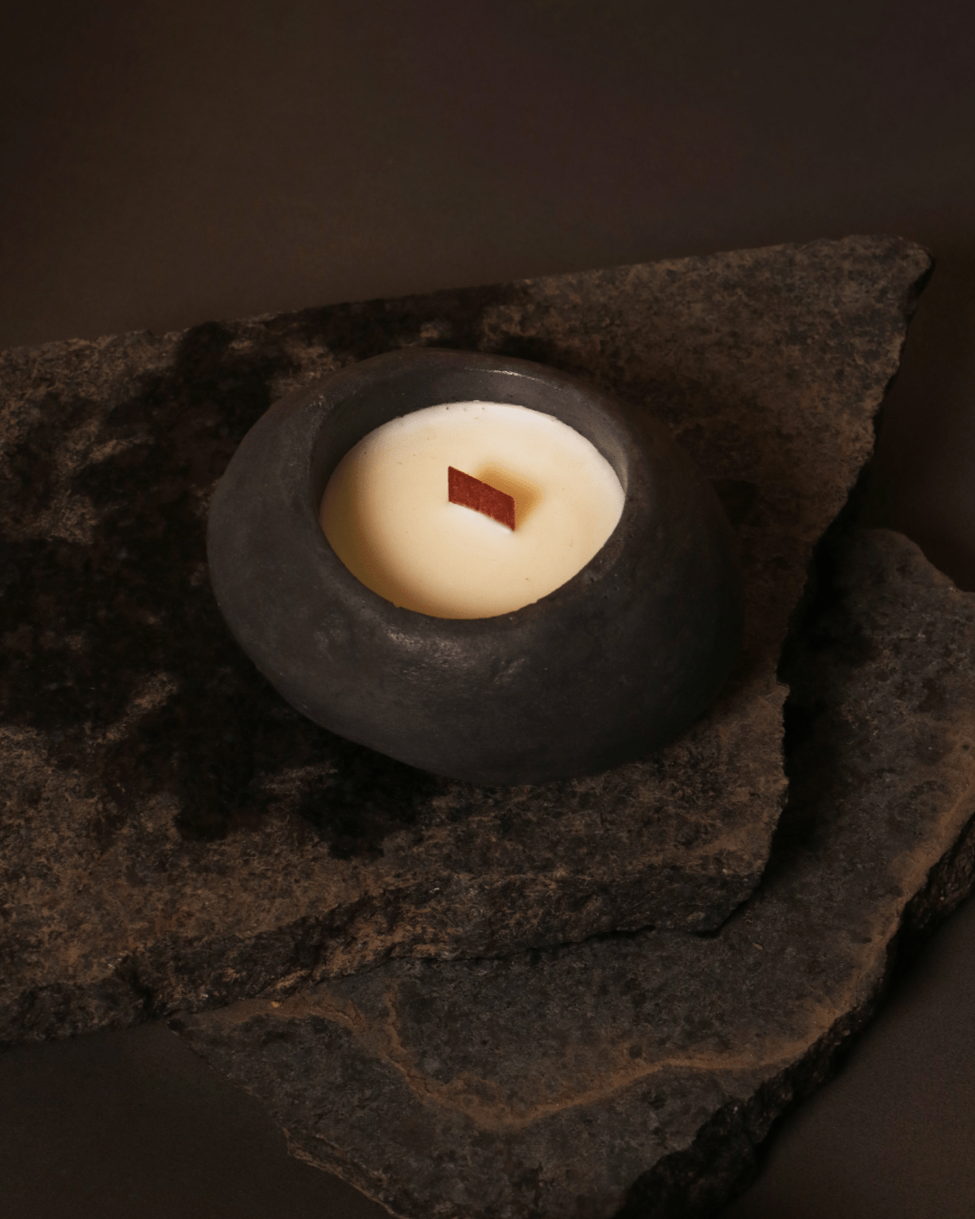 KASA - Stone Texture | Empty Concrete Candle Jar for Candle Making Wholesale | Set of 10