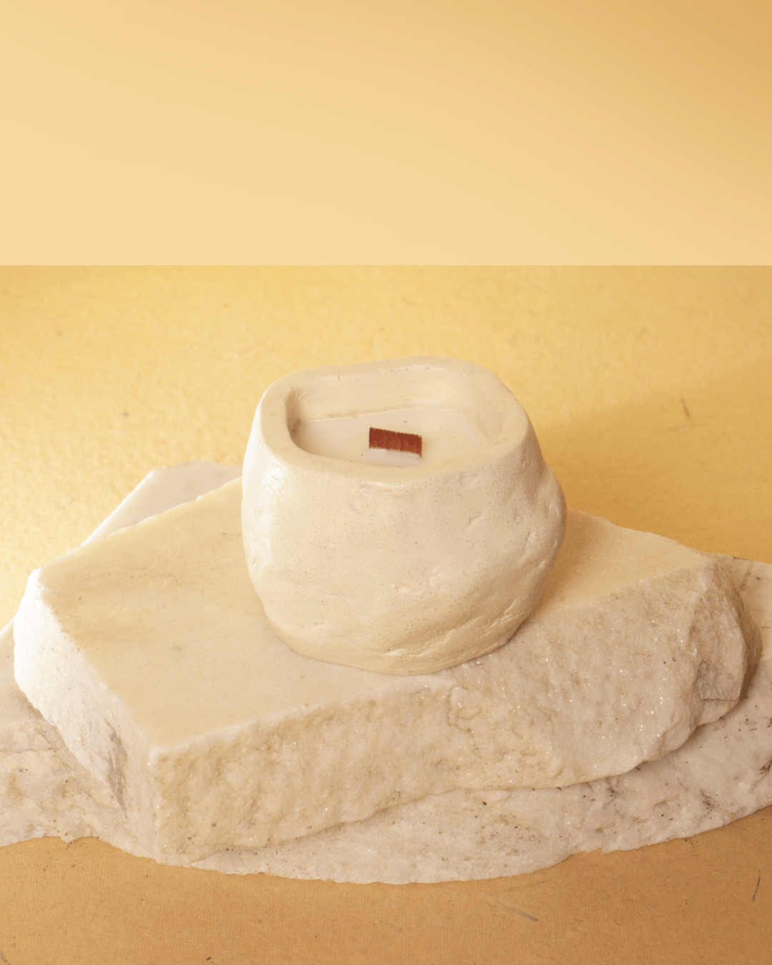 NOORE - Stone Texture | Empty Concrete Candle Jar for Candle Making Wholesale | Set of 10