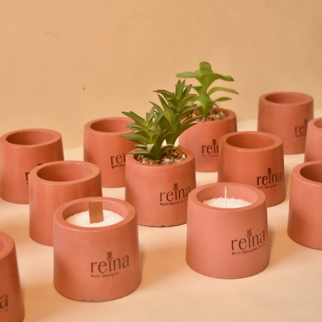 Suri Concrete Candle Jar
