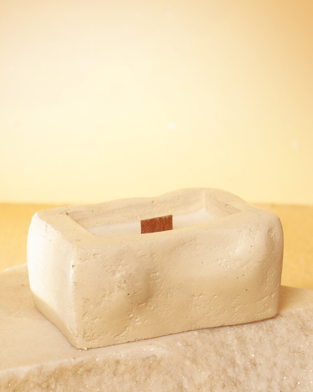 ZENO - Stone Texture | Empty Concrete Candle Jar for Candle Making Wholesale | Set of 10