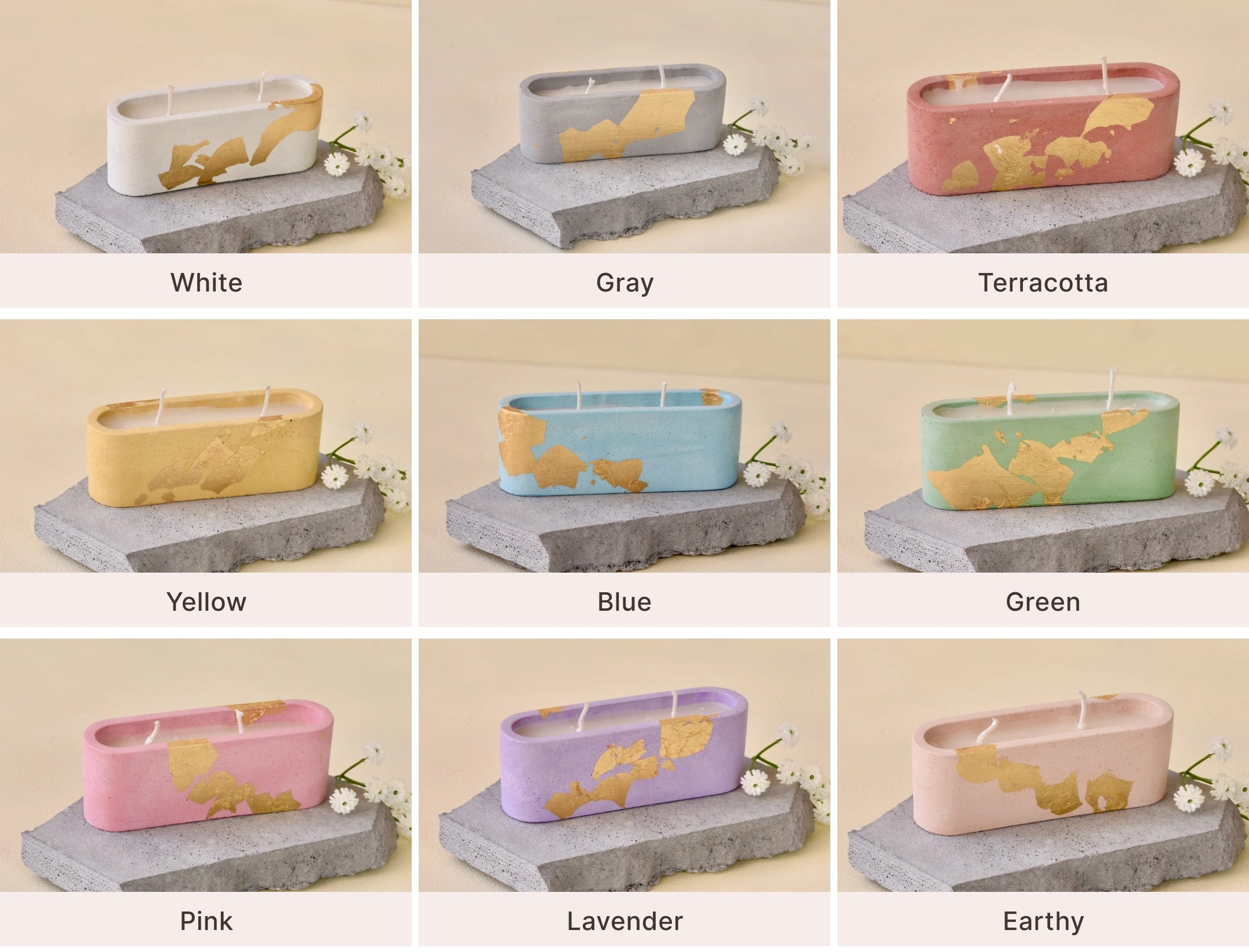 Alf - 30ml Handmade Premium Empty Concrete Candle Jar for Wholesale