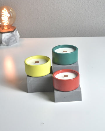ELLA - 100ml | DEF coated | Wholesale Empty Concrete Candle Jar | Set of 10
