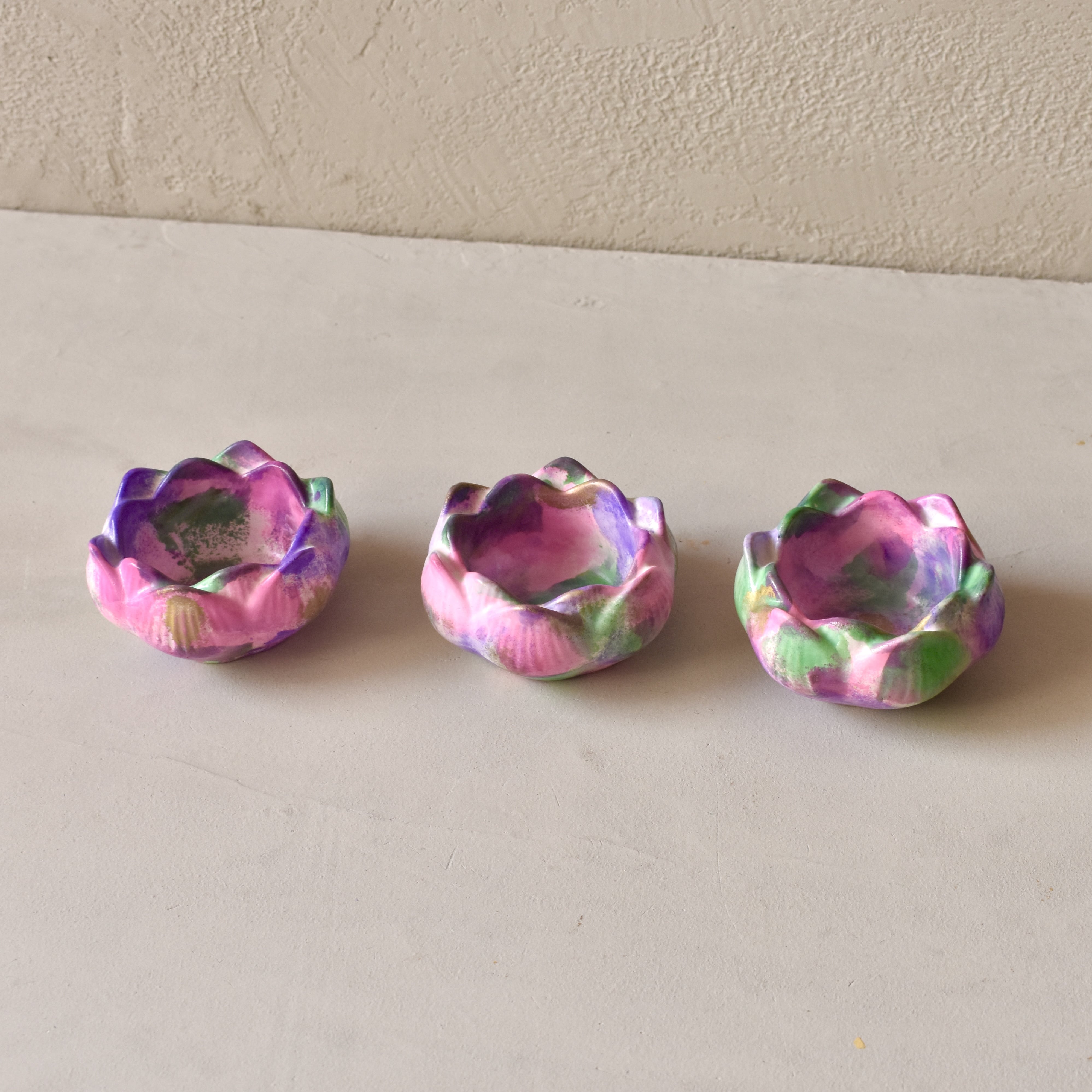 Lotus | 50ml | Croma Style | Premium Handmade Empty Concrete Candle Jars for Wholesale