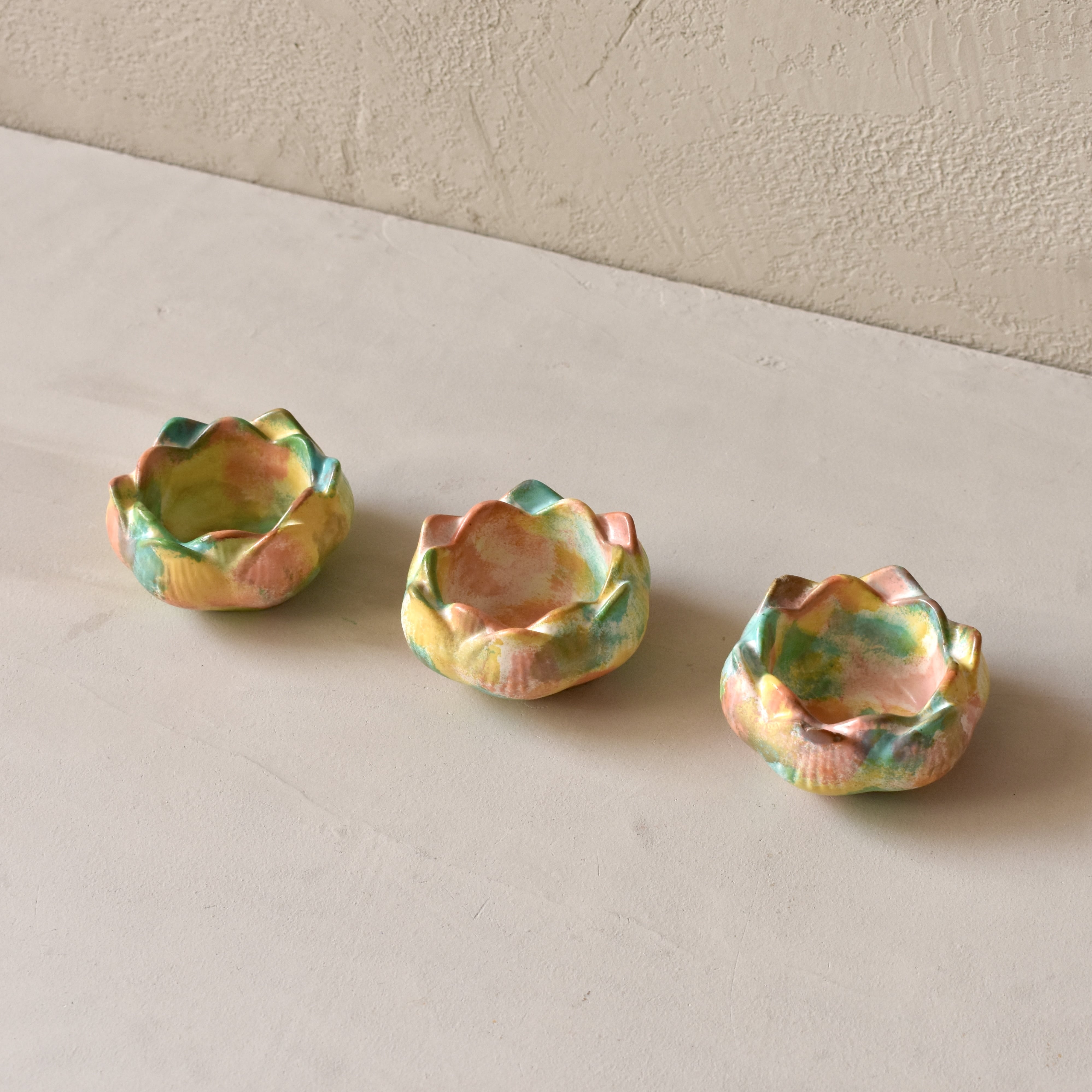 Lotus | 50ml | Croma Style | Premium Handmade Empty Concrete Candle Jars for Wholesale