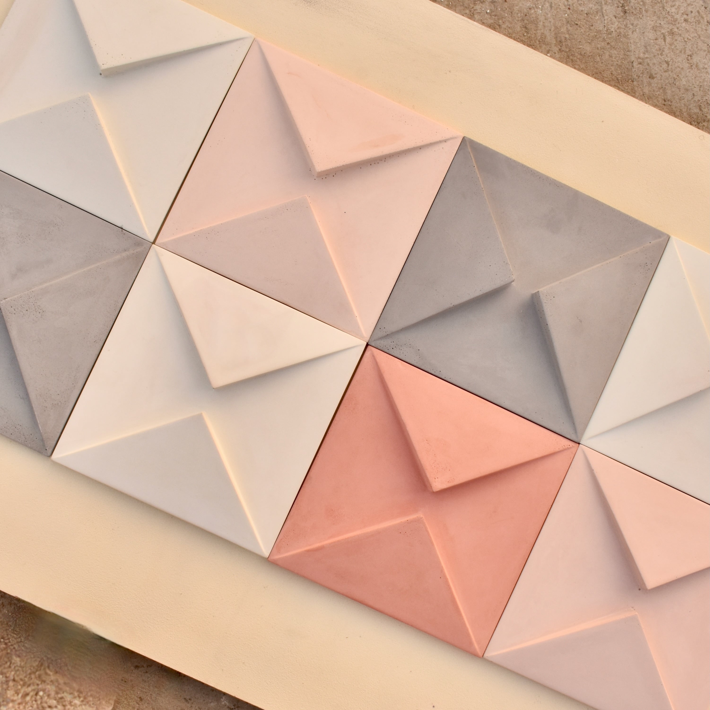 Tokyo - Concrete 3D wall tiles | UHPC Tiles | Interior & Exterior Wall Tiles | Set of 10pcs