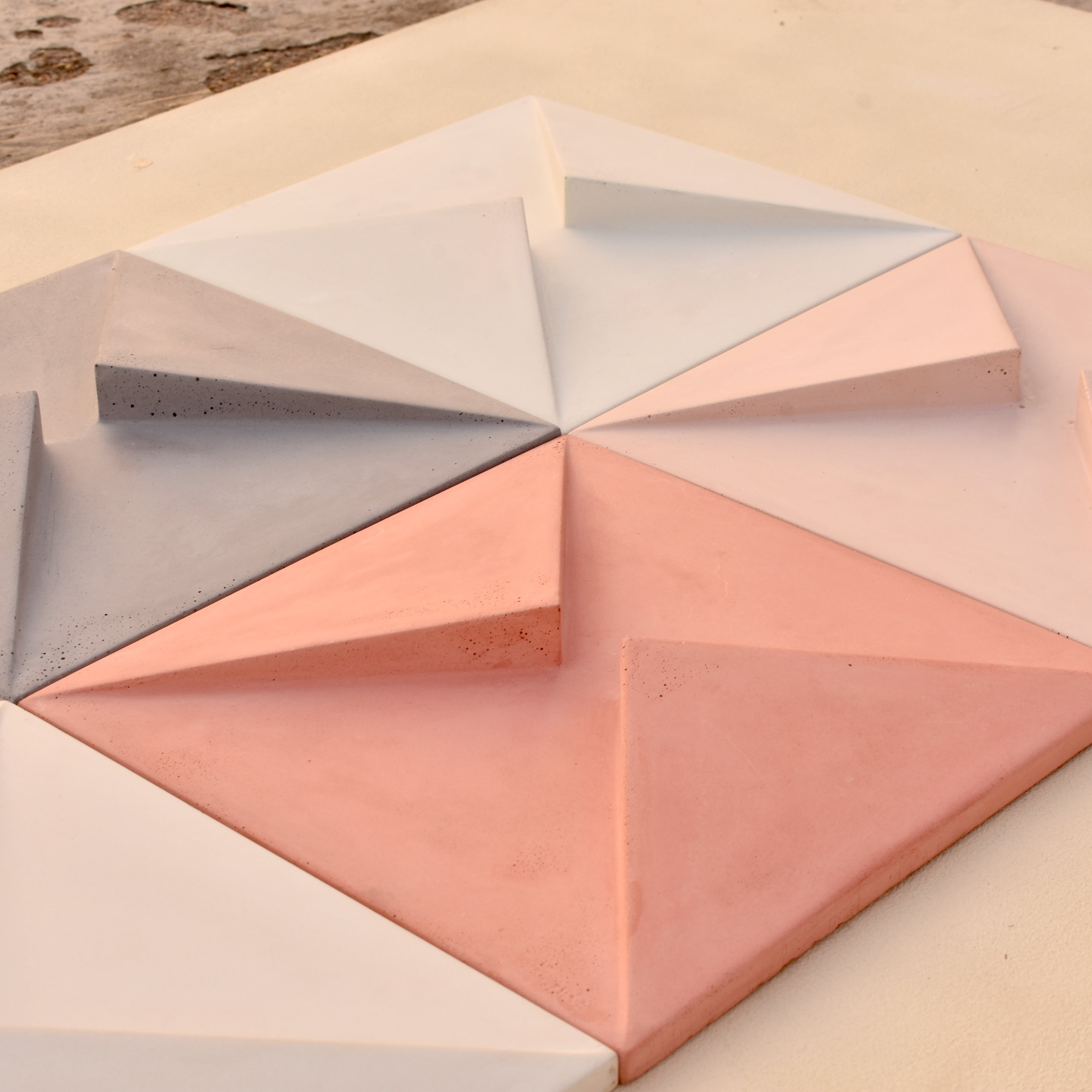 Tokyo - Concrete 3D wall tiles | UHPC Tiles | Interior & Exterior Wall Tiles | Set of 10pcs