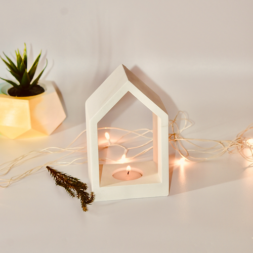 Temple Style Tea Light Holder - Concrete Kreation