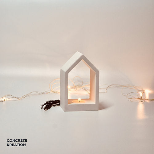 Temple Style Tea Light Holder - Concrete Kreation