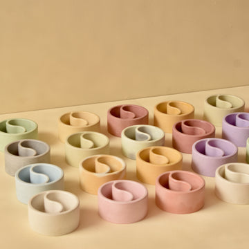 Yin Yang - 80ml | Premium Empty Concrete Candle Jar for Candle Making Wholesale