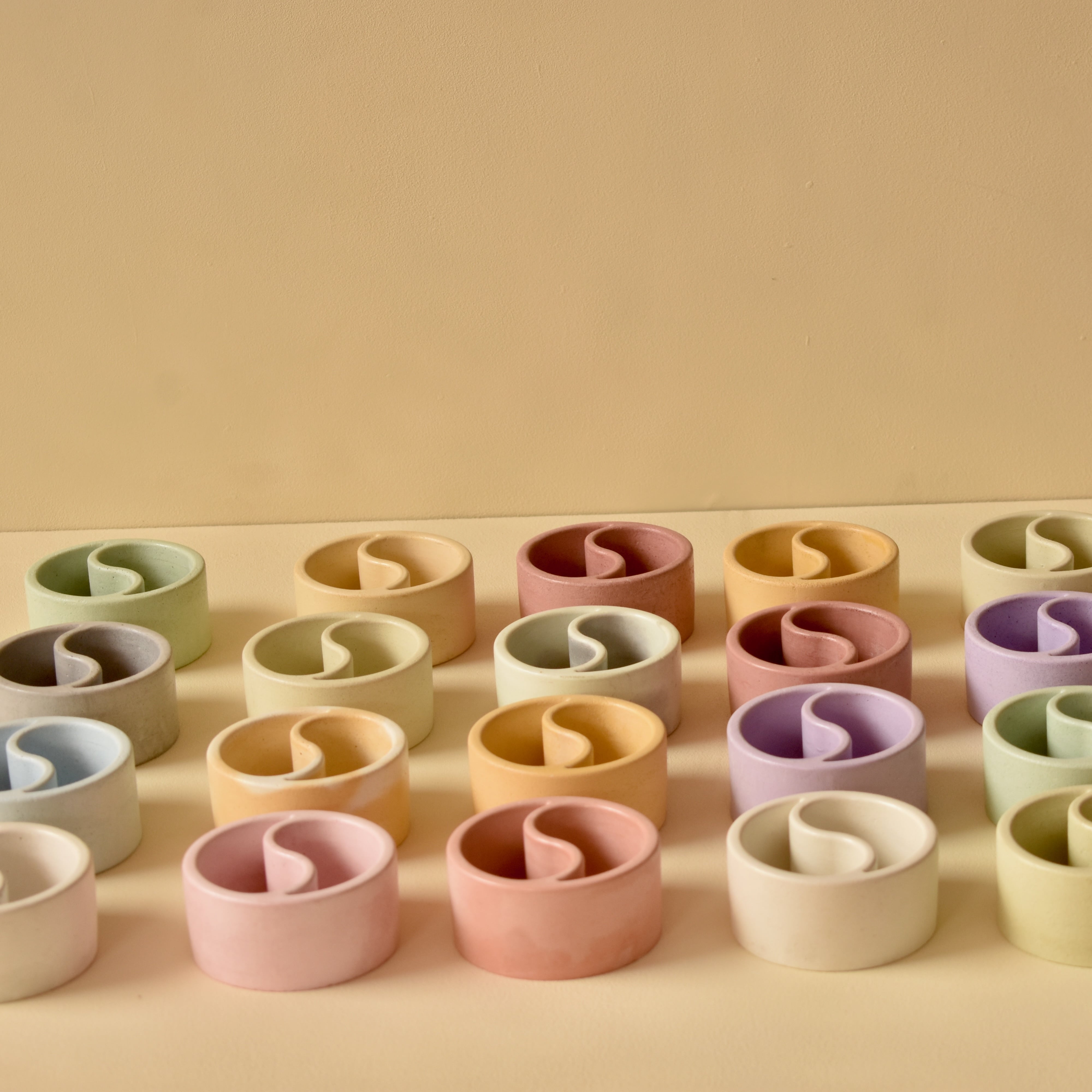 Yin Yang - 80ml | Premium Empty Concrete Candle Jar for Candle Making Wholesale