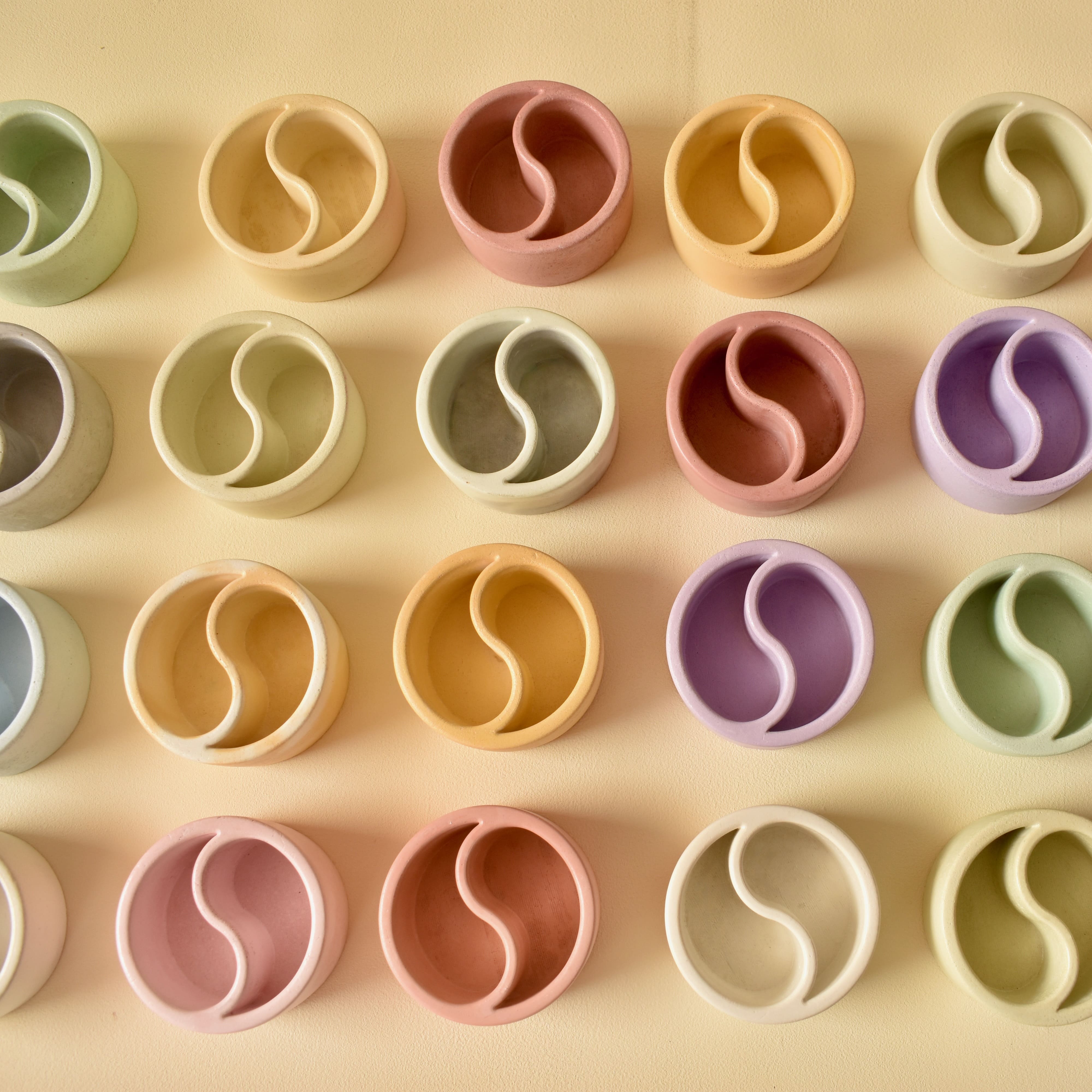 Yin Yang - 80ml | Premium Empty Concrete Candle Jar for Candle Making Wholesale