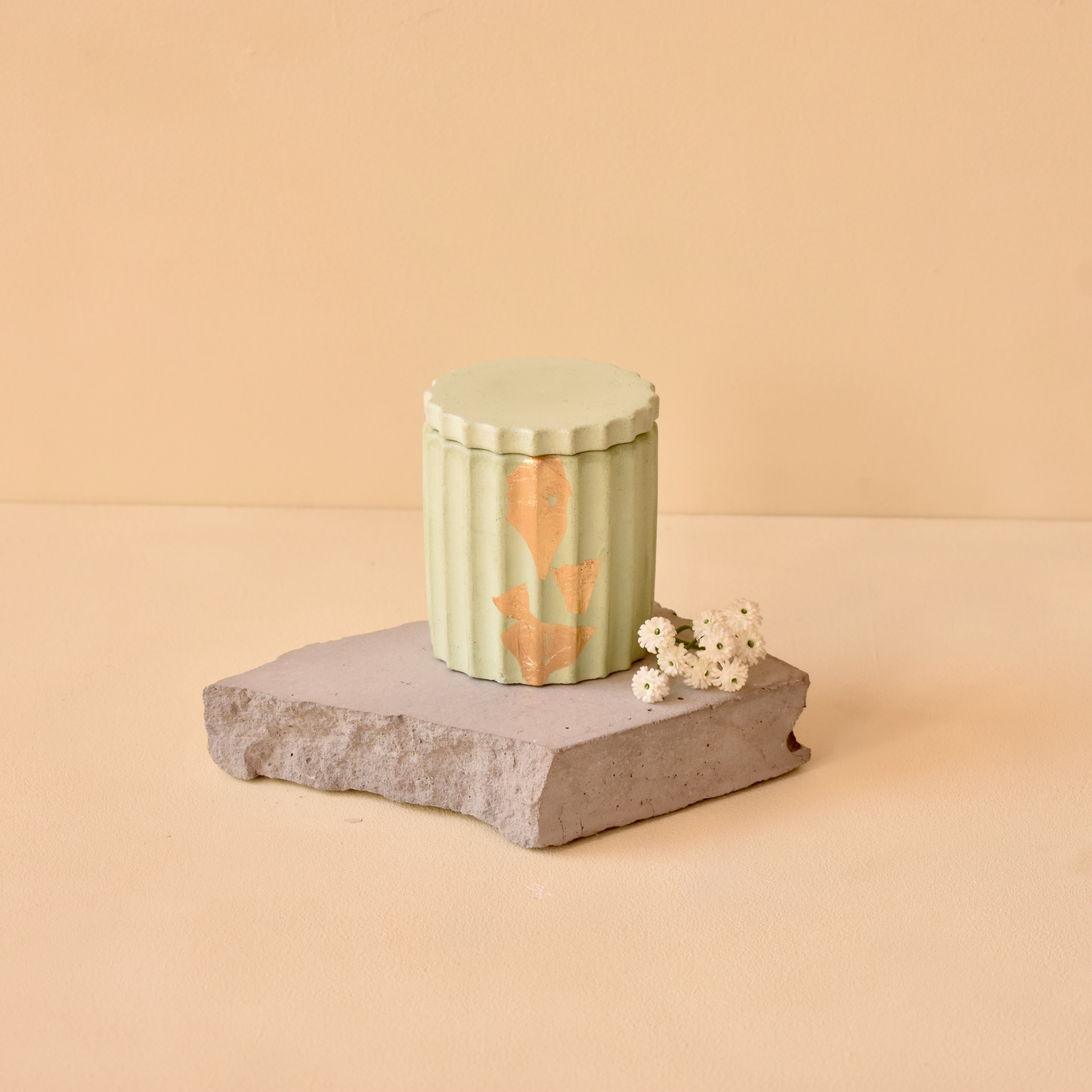 Alfa - 150ml | Premium Handmade Concrete Candle Jar (Empty) for Candle Making Wholesale