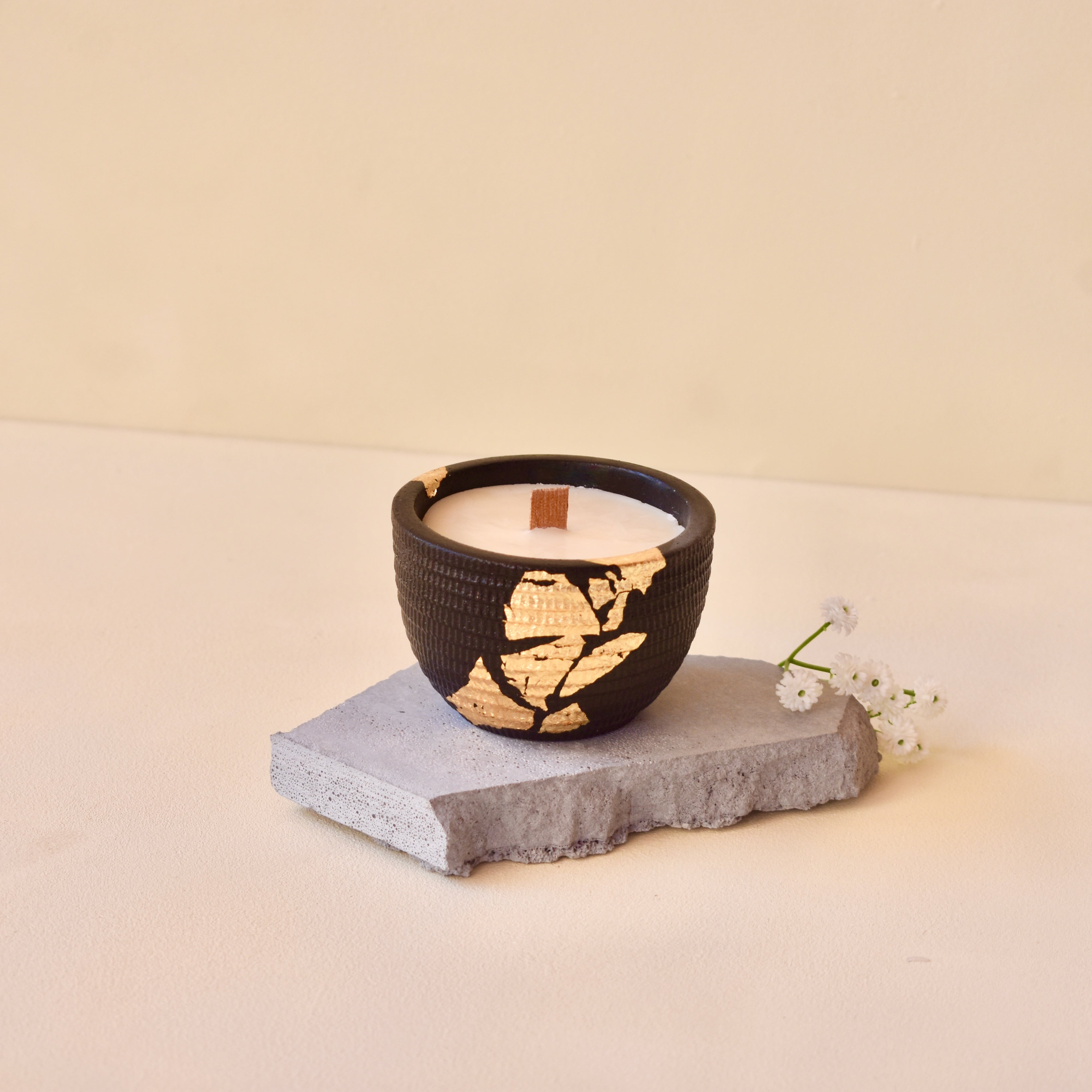 Anna - 100ml | Premium Handmade Concrete Candle Jar (Empty) for Candle Making Wholesale