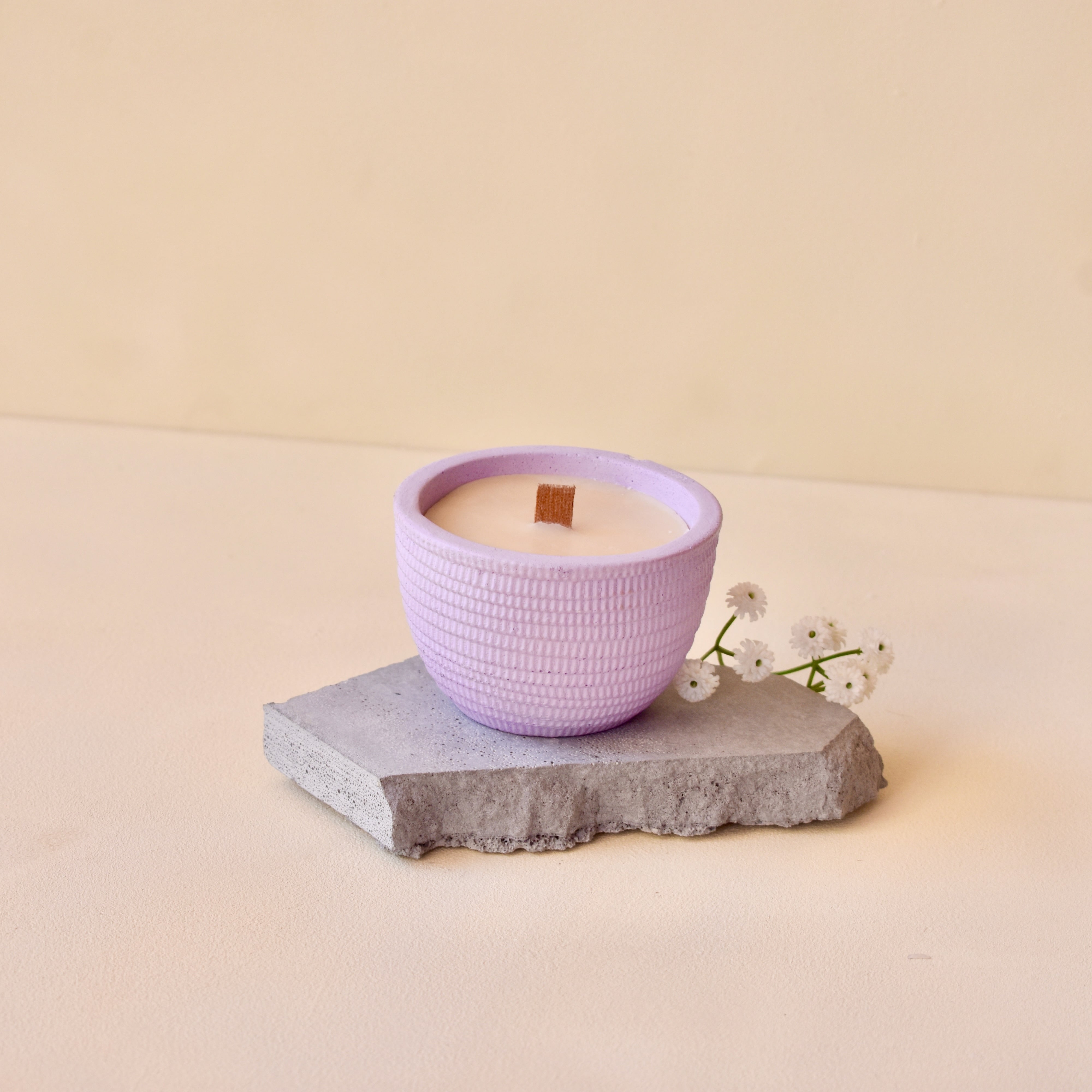 Anna - 100ml | Premium Handmade Concrete Candle Jar (Empty) for Candle Making Wholesale