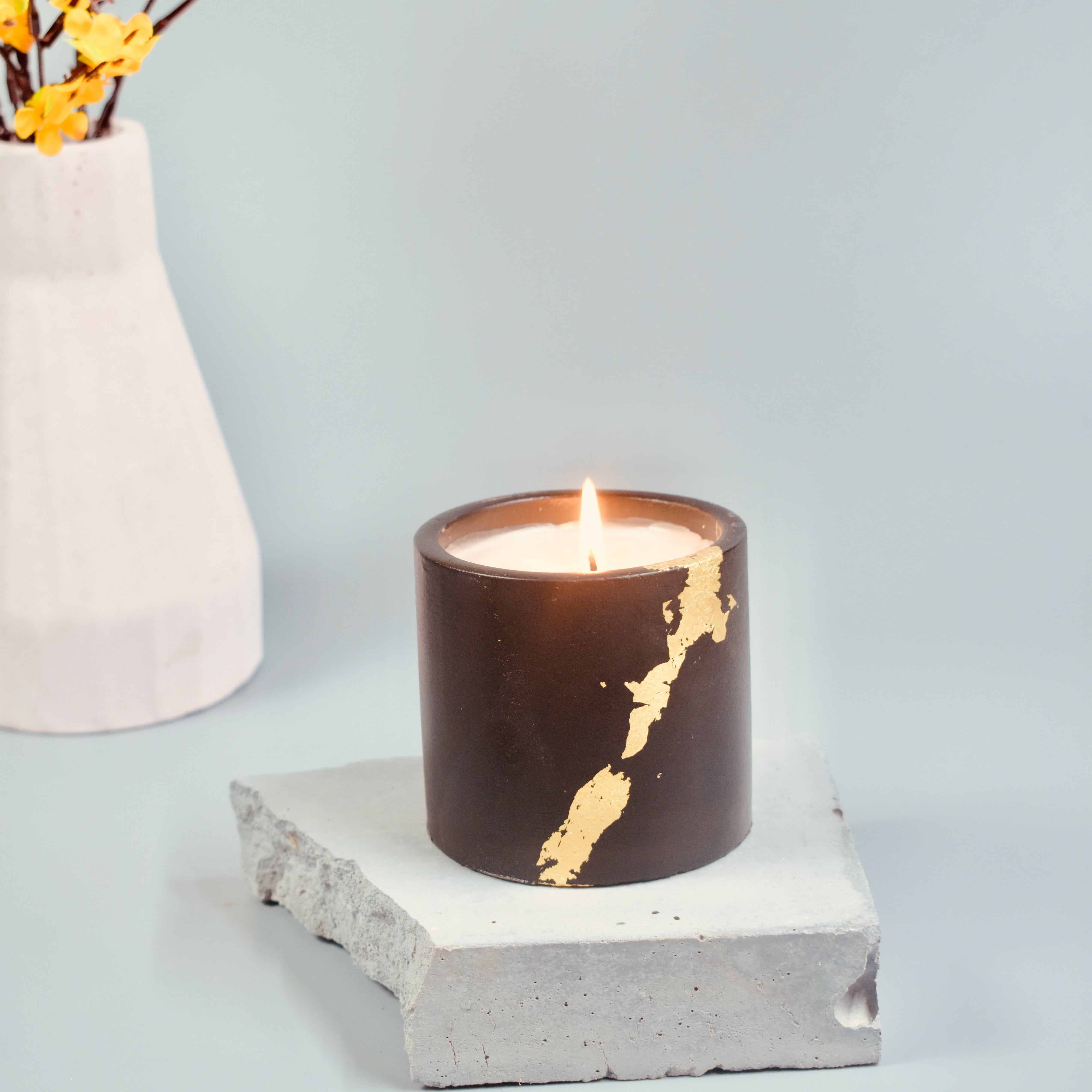 Flora - 150ml | Premium Handmade Empty Concrete Candle Jars for Wholesale