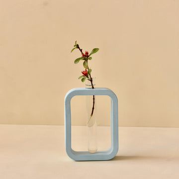 Swiss - Handcrafted Small Concrete Test Tube Planter | Table Top Planter