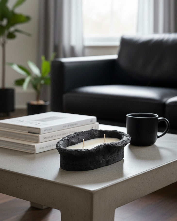 Forge – Sculpted Concrete Candle Jar | Set of 10