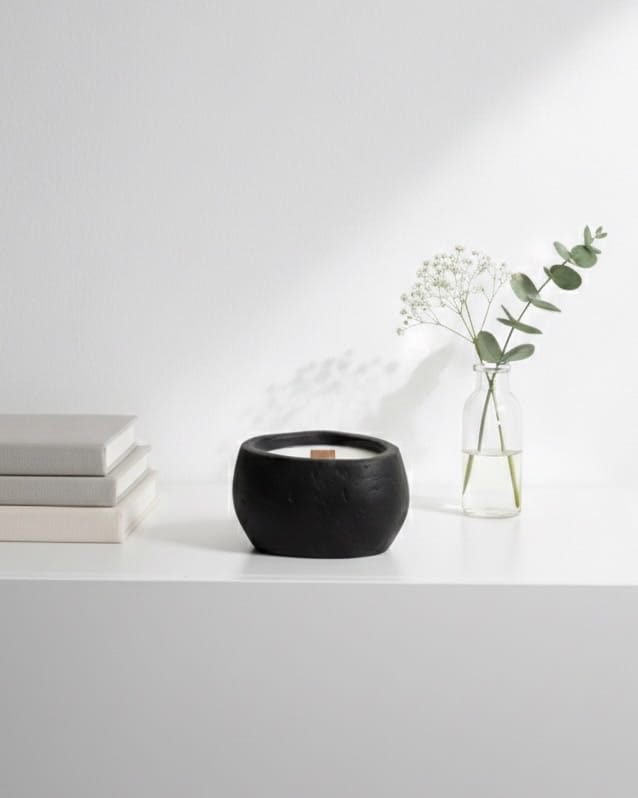 AARA - Stone Texture | Empty Concrete Candle Jar for Candle Making Wholesale | Set of 10