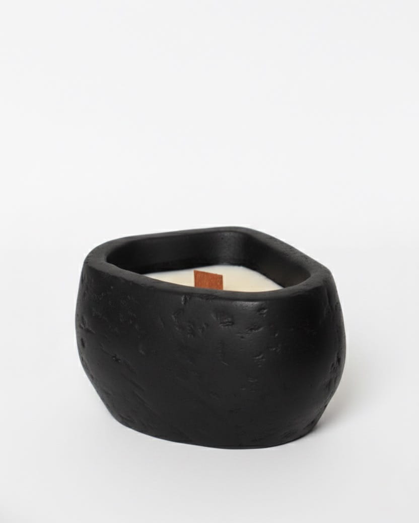 AARA - Stone Texture | Empty Concrete Candle Jar for Candle Making Wholesale | Set of 10