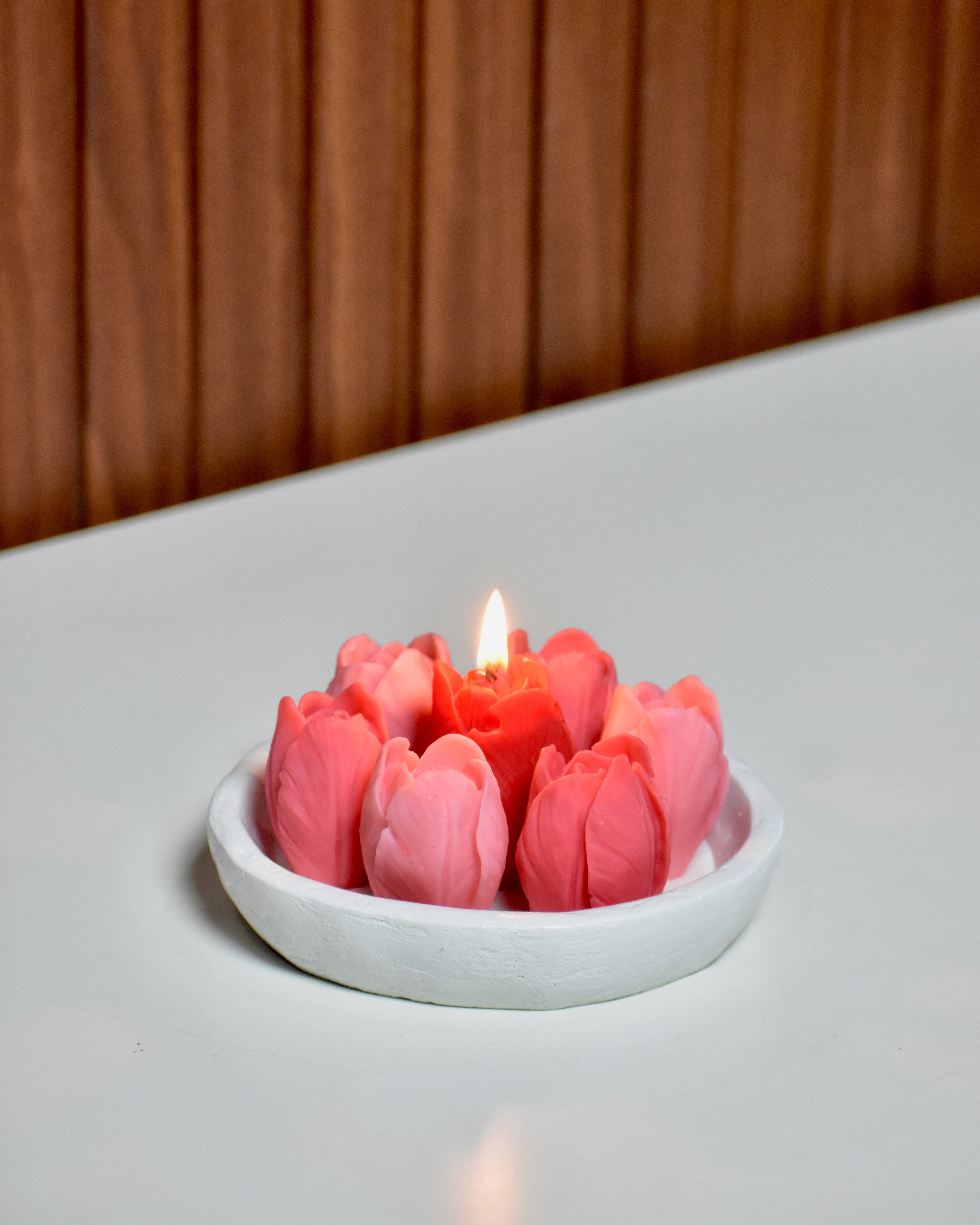 CIVIS - Floral-Inspired Empty Concrete Candle Jar