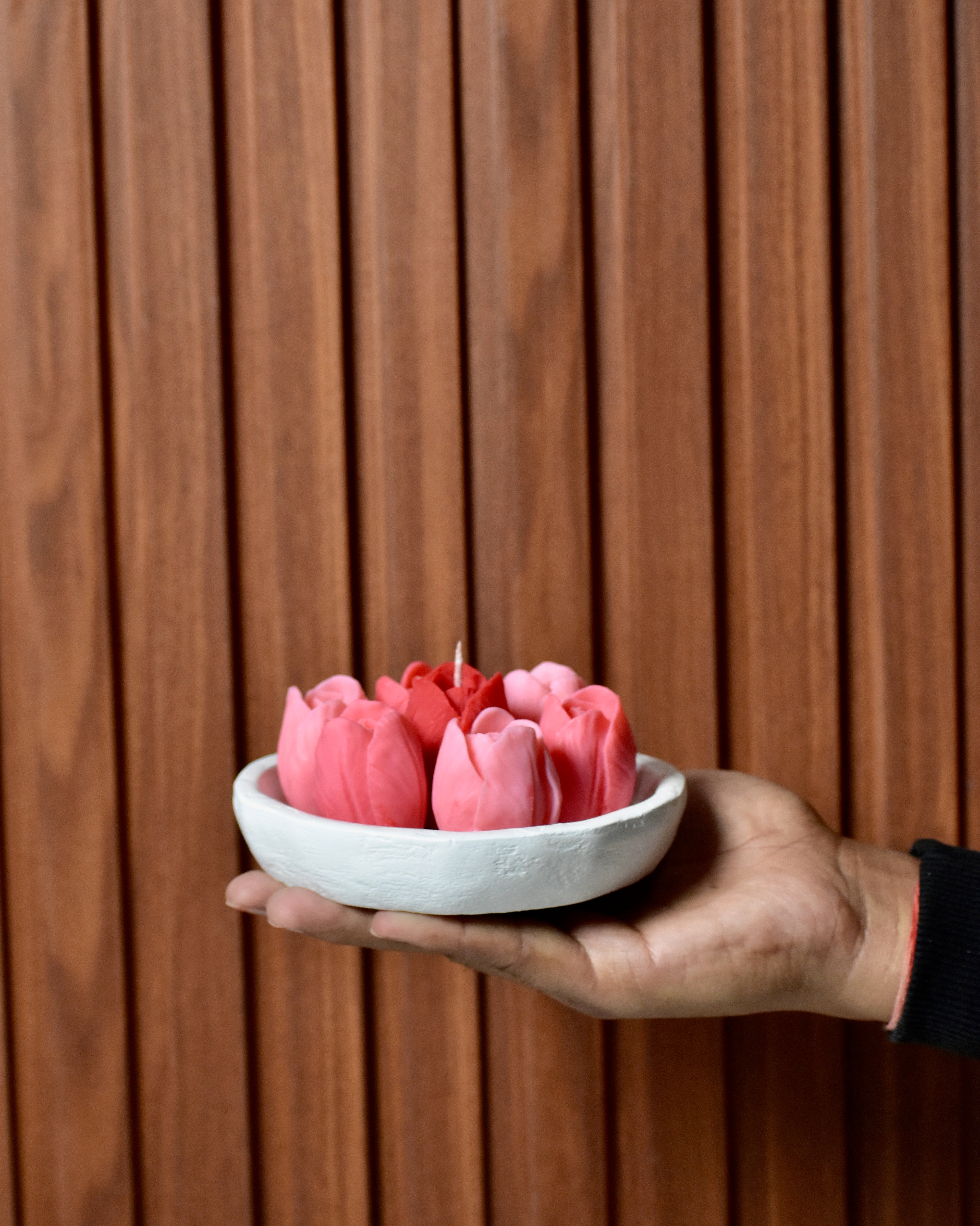 CIVIS - Floral-Inspired Empty Concrete Candle Jar