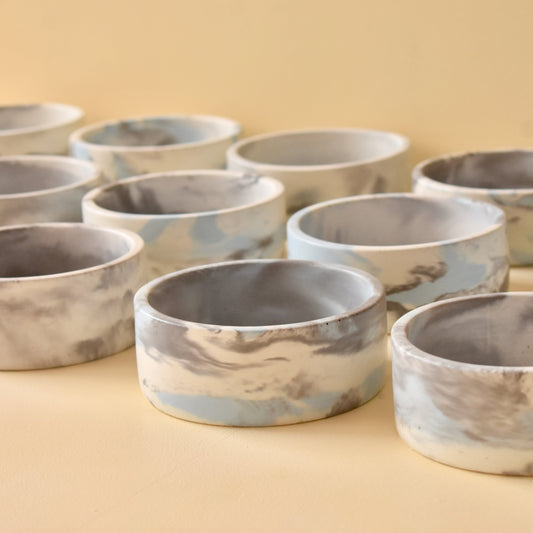 Ella L - 300ml | Marble Pattern | Premium Handmade Empty Concrete Candle Jars for Wholesale