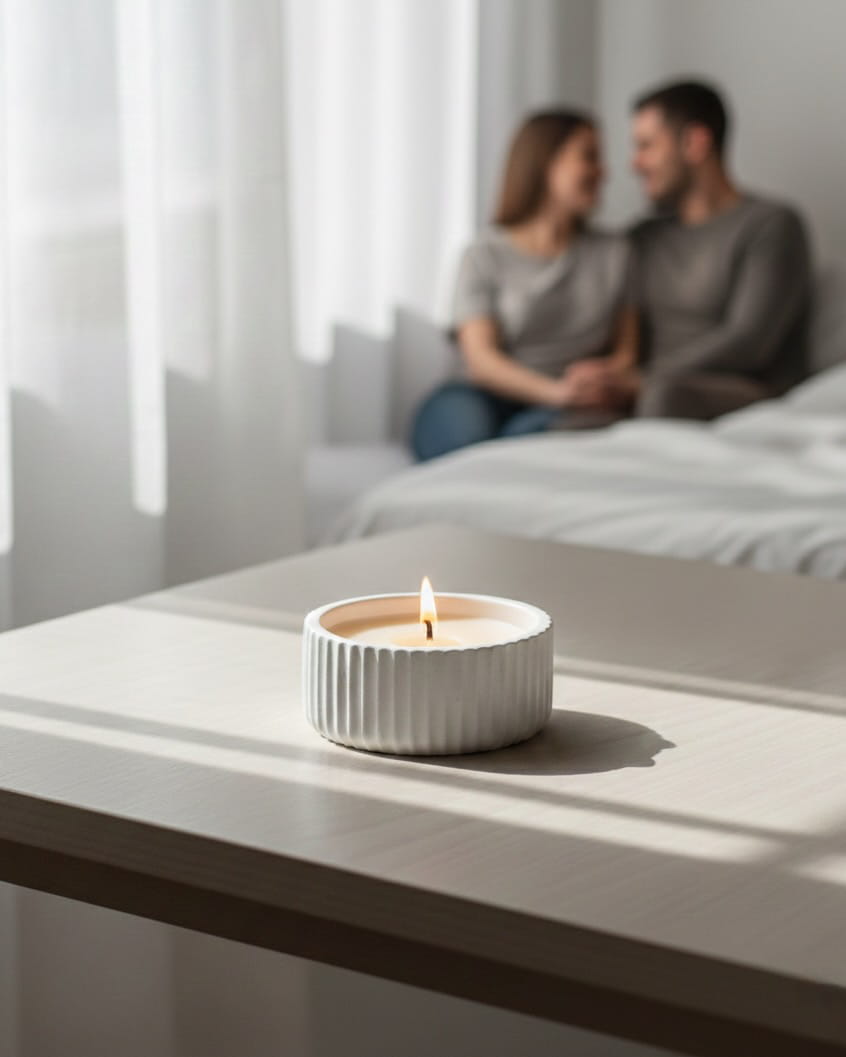 Finn Wide | Premium Handmade Concrete Empty Candle Jar