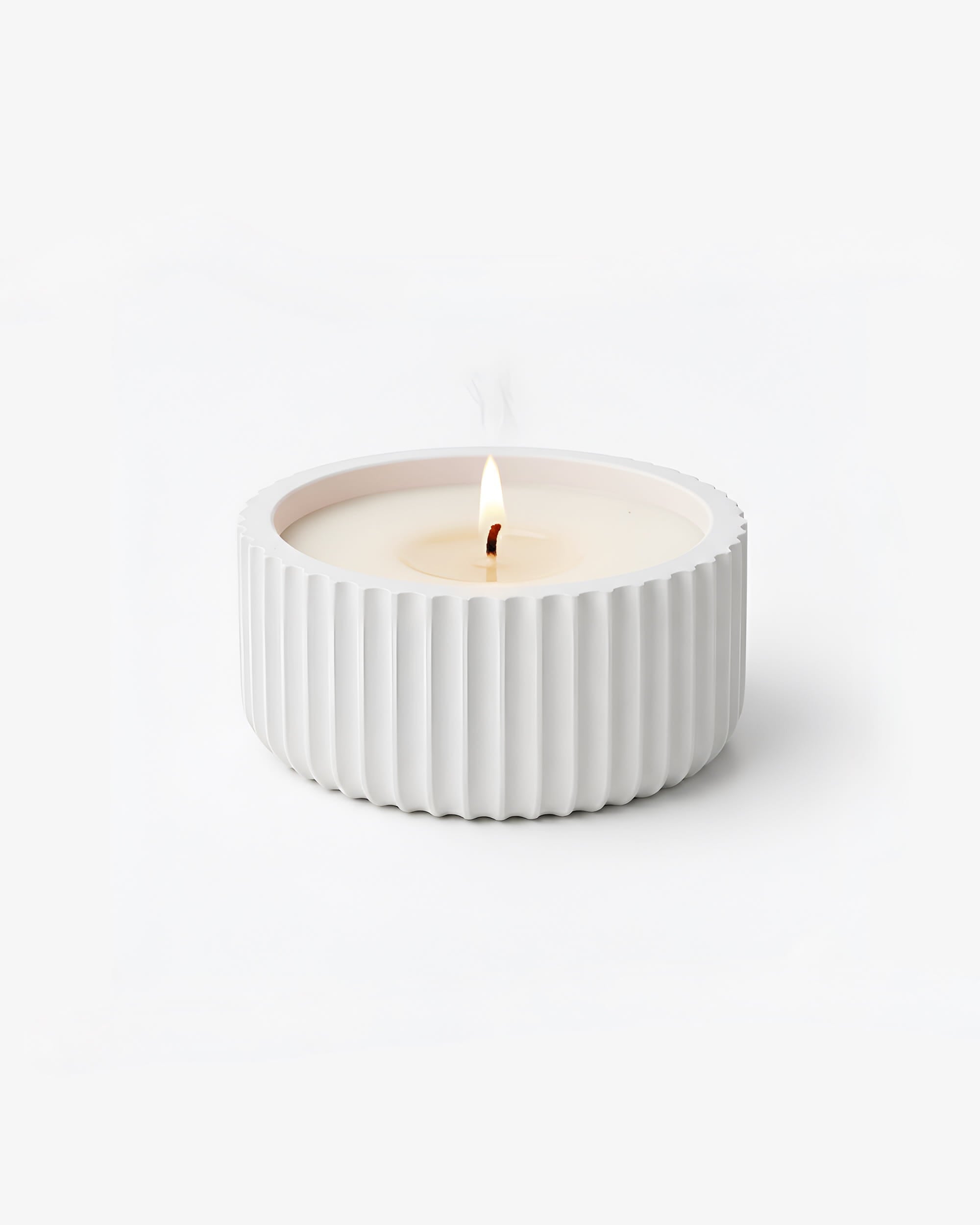 Finn Wide | Premium Handmade Concrete Empty Candle Jar