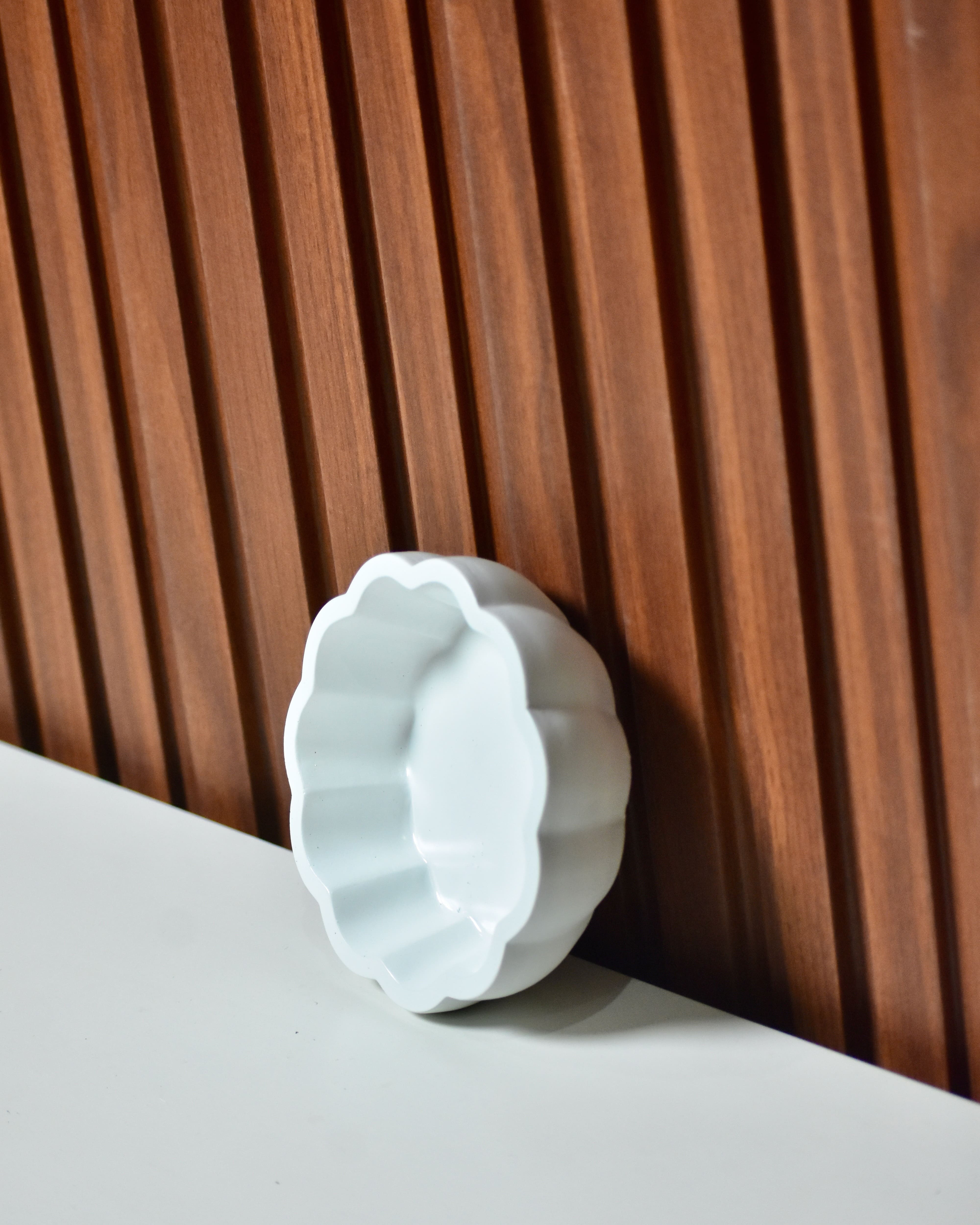 URLI - Floral-Inspired Empty Concrete Candle Jar