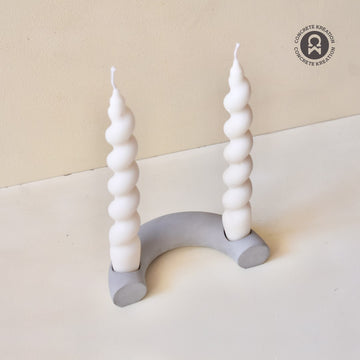 C - Concrete Candle Holder: Stylish and Sturdy Home Decor