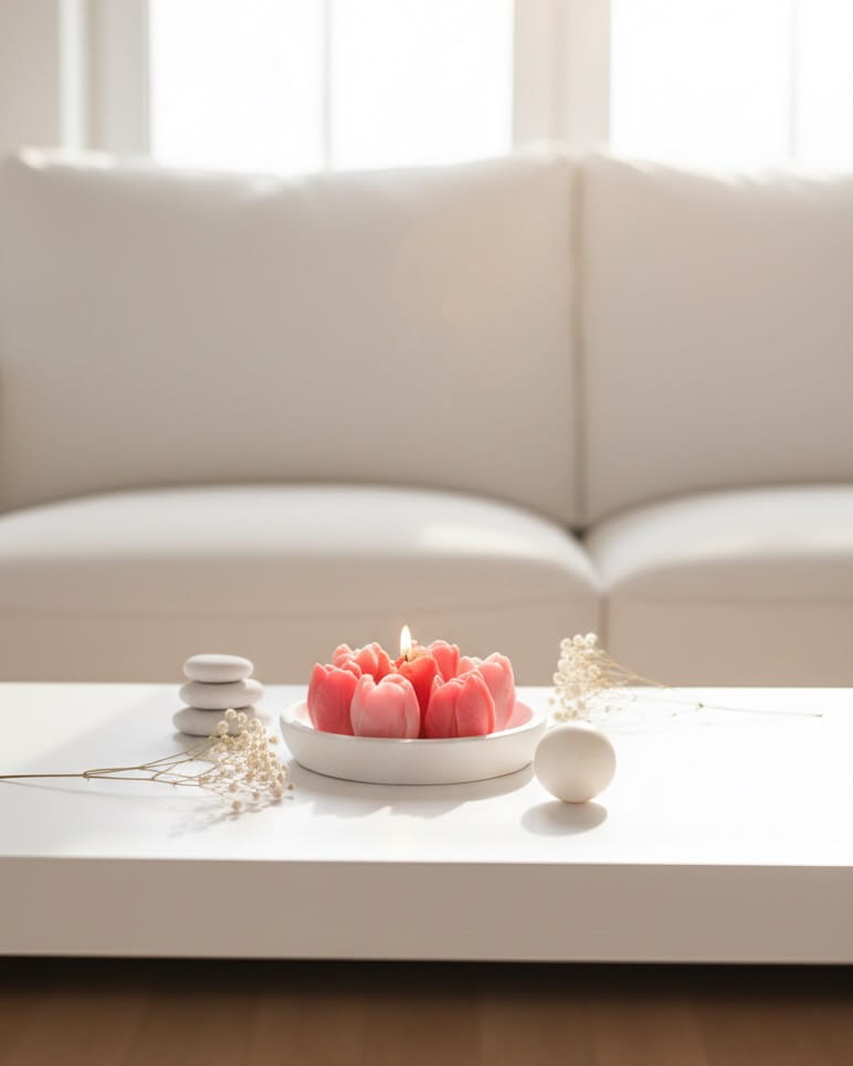 CIVIS - Floral-Inspired Empty Concrete Candle Jar