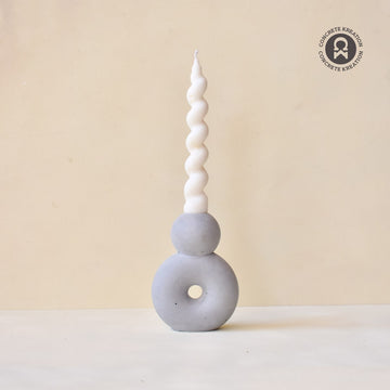 Eight - Concrete Candle Holder: Stylish and Sturdy Home Decor