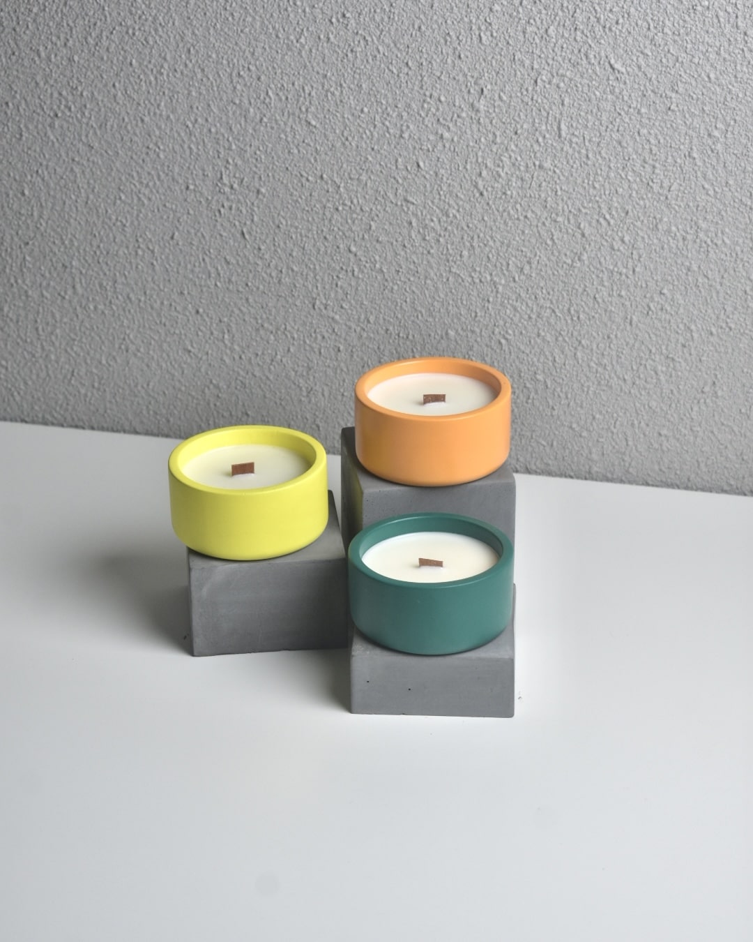 ELLA - 100ml | DEF coated | Wholesale Empty Concrete Candle Jar | Set of 10