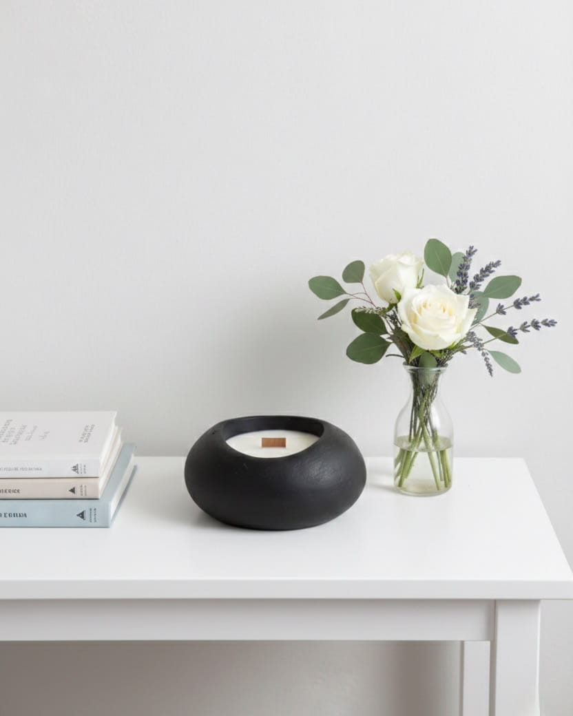 KASA - Stone Texture | Empty Concrete Candle Jar for Candle Making Wholesale | Set of 10