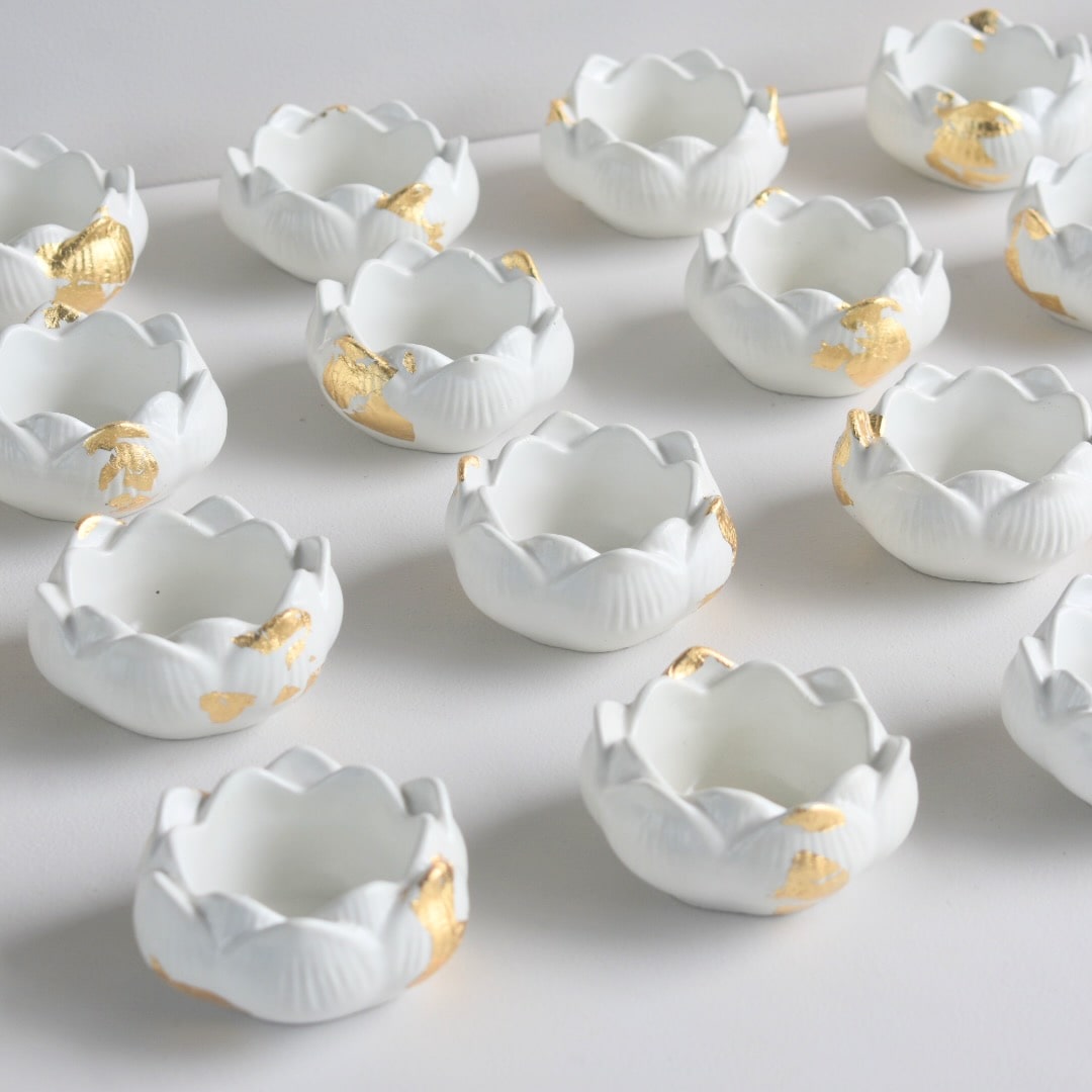 Lotus - 50ml | Wholesale Empty Concrete Candle Jar | Set of 10