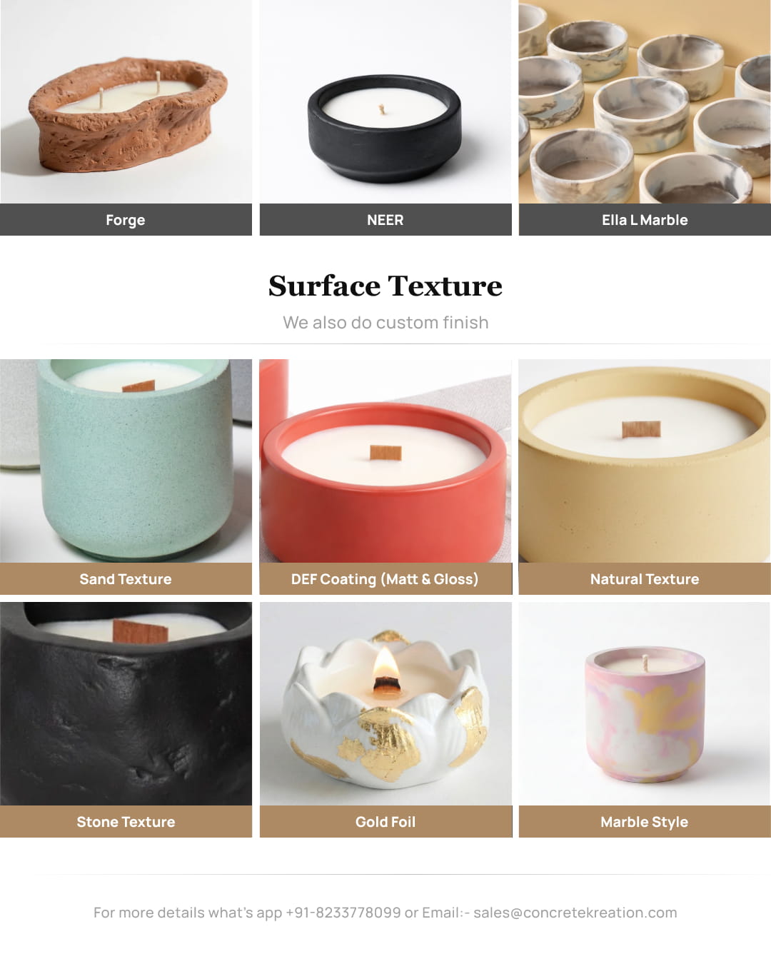 Buy Sample of Empty Concrete Candle Jar