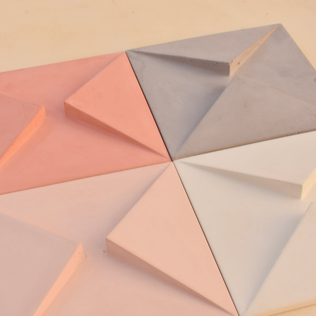 Tokyo - Concrete 3D wall tiles | UHPC Tiles | Interior & Exterior Wall Tiles | Set of 10pcs
