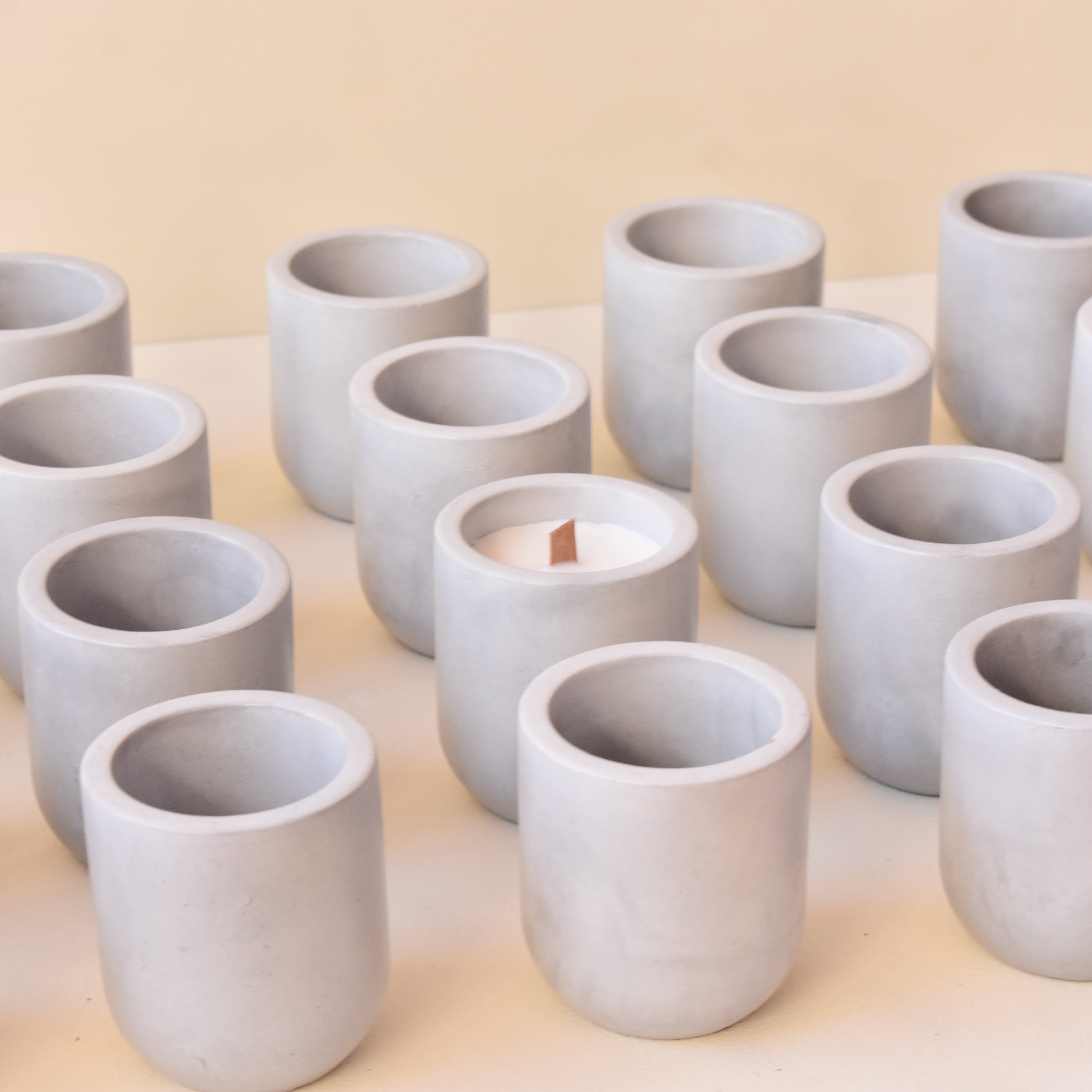 Magnus - 150ml | Handmade Premium Empty Concrete Candle Jar for Wholesale