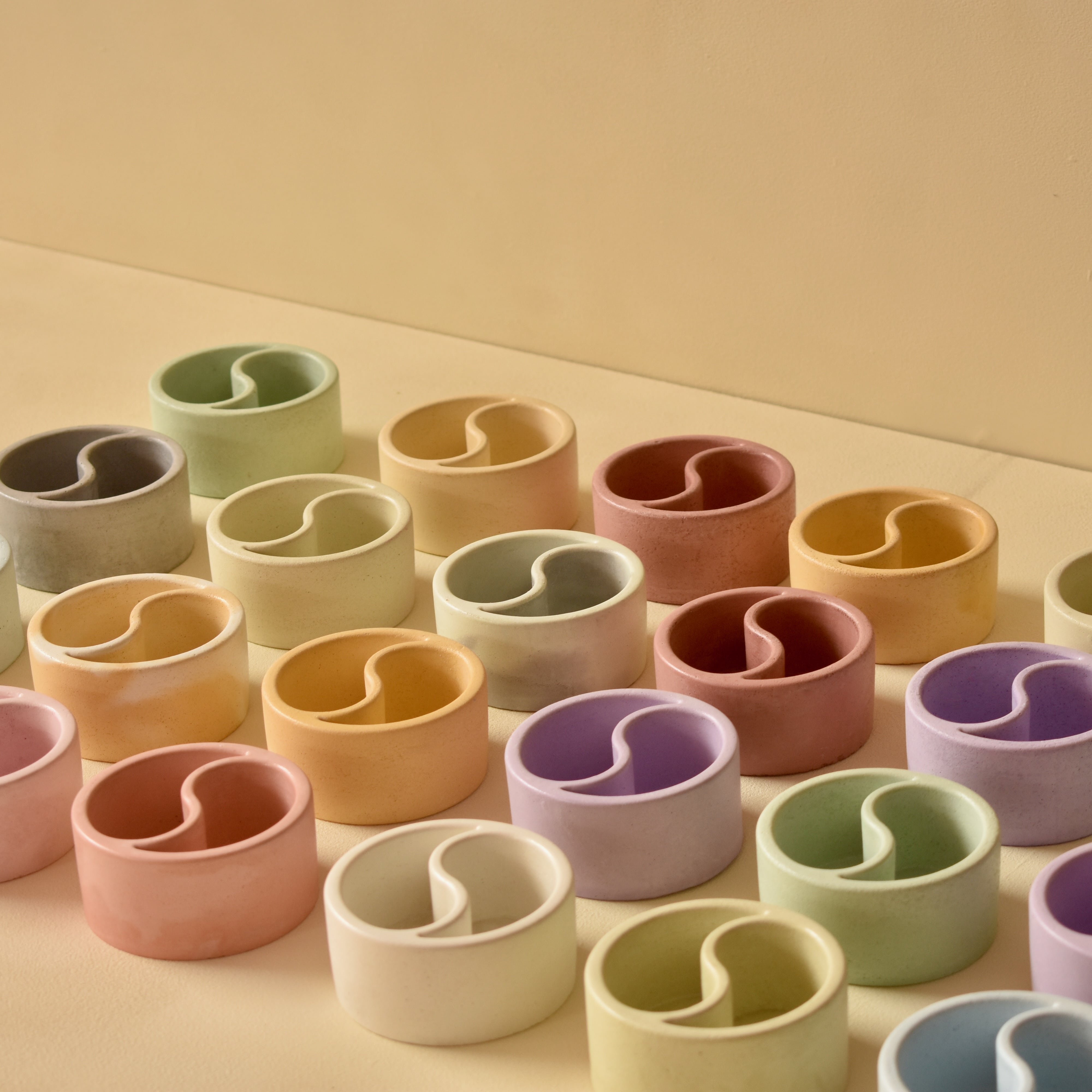 Yin Yang 80ml Premium Empty Concrete Candle Jar for Candle Making