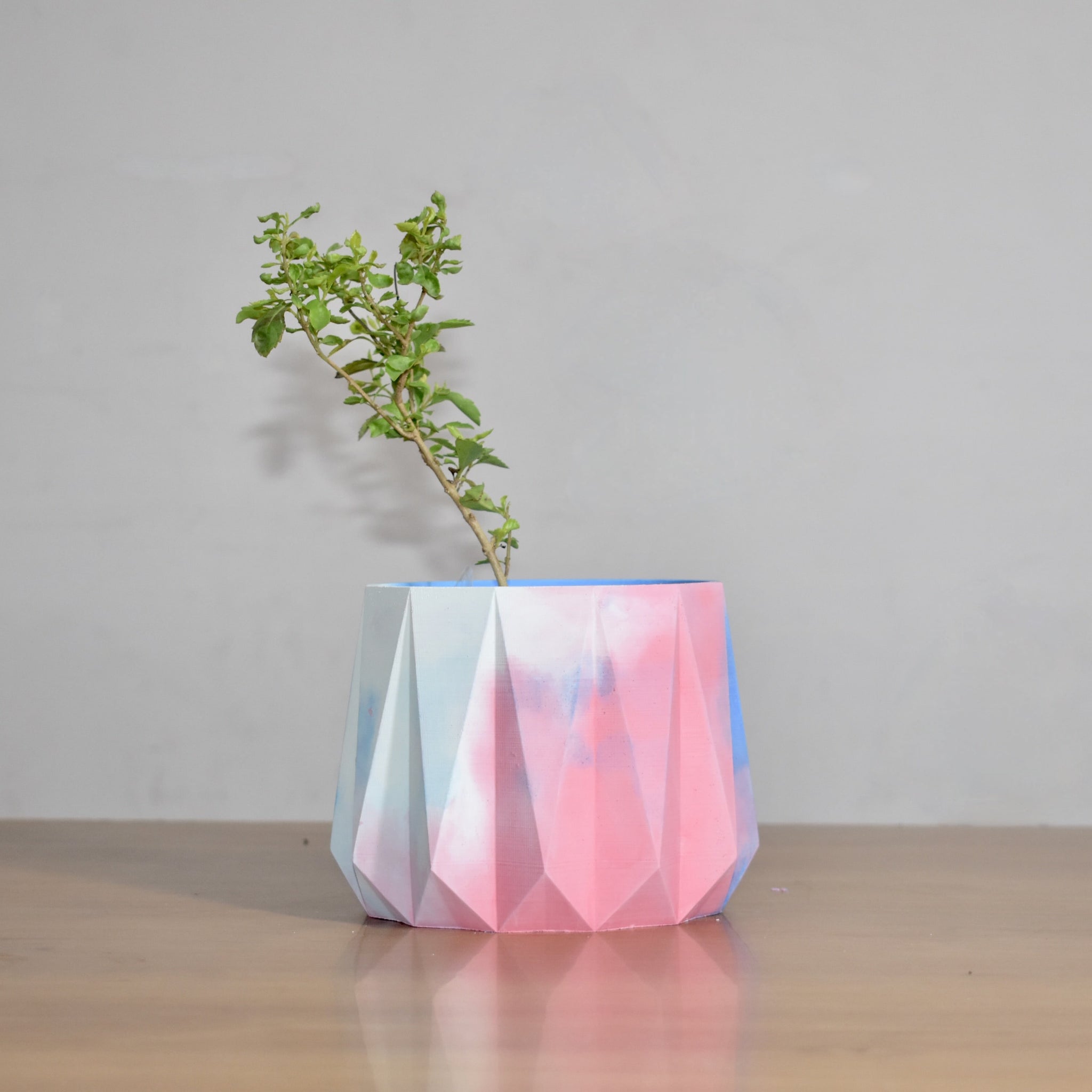 Ruby - Concrete Planter for Office and Home Decoration, Table Top Planter